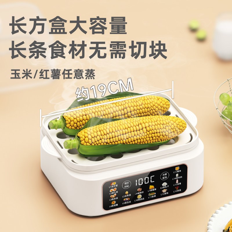 电蒸锅2025大容量蒸蛋器双层定时家用自动断电早餐机蒸蛋器煮蛋器