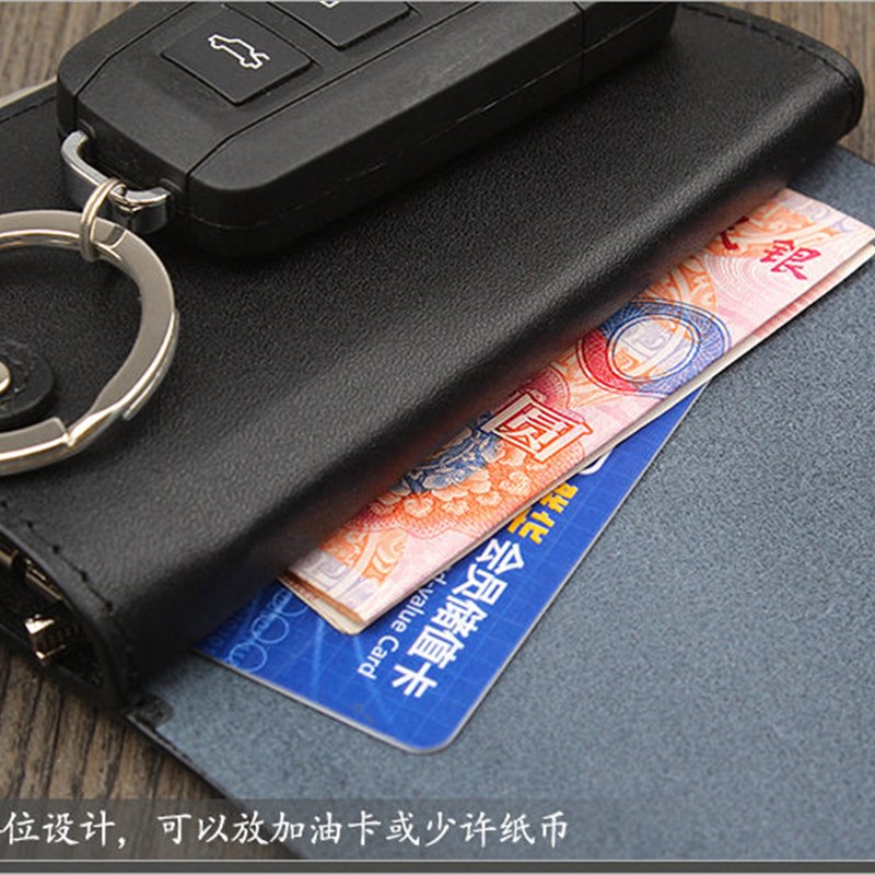 2025新款钥匙包男女真皮汽车钥匙包腰挂牛皮多功能简约锁匙包扣