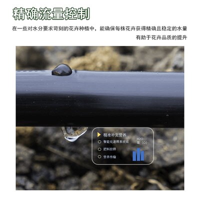 滴灌带滴灌水管双孔农用大棚16mm农用番茄辣椒滴水管内镶贴片式
