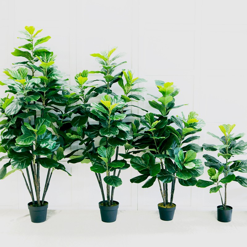 仿真琴叶榕植物装饰假花仿真花室内北欧绿植盆栽盆景大型落地假树