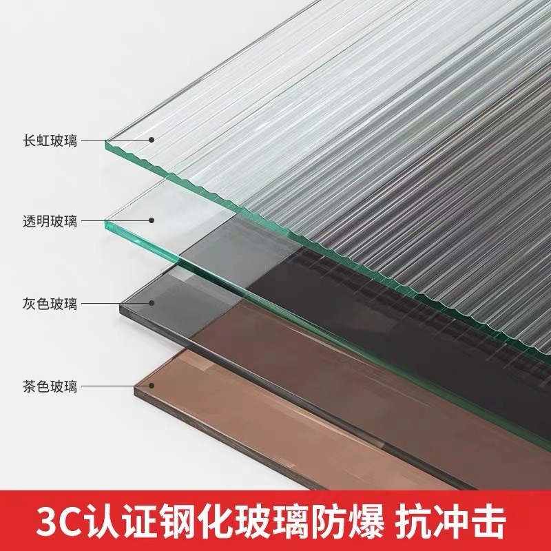 上翻柜门订制橱柜门钢化玻璃自装柜门客厅入户柜加装定制玻璃柜门