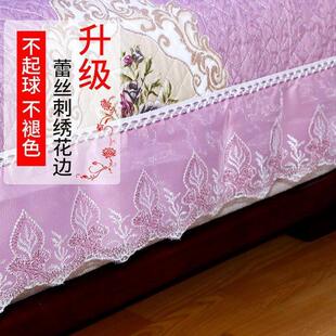 通用防滑坐垫北欧简约现代植物花卉沙发套全包盖巾 棉沙发套罩四季