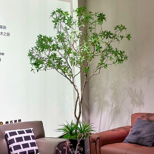 仿真马醉木室内外装饰摆件橱窗玄关景观吊钟假树大型绿植造景组合