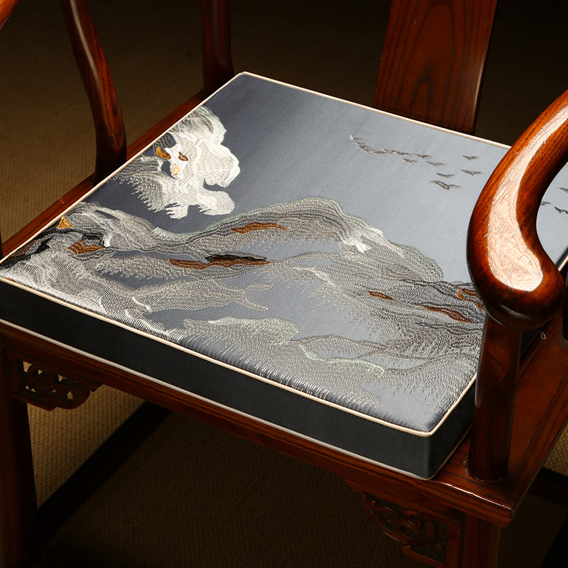 中式椅垫坐垫屁垫加厚海绵垫红木沙发垫餐椅垫凳子垫子茶椅子座垫