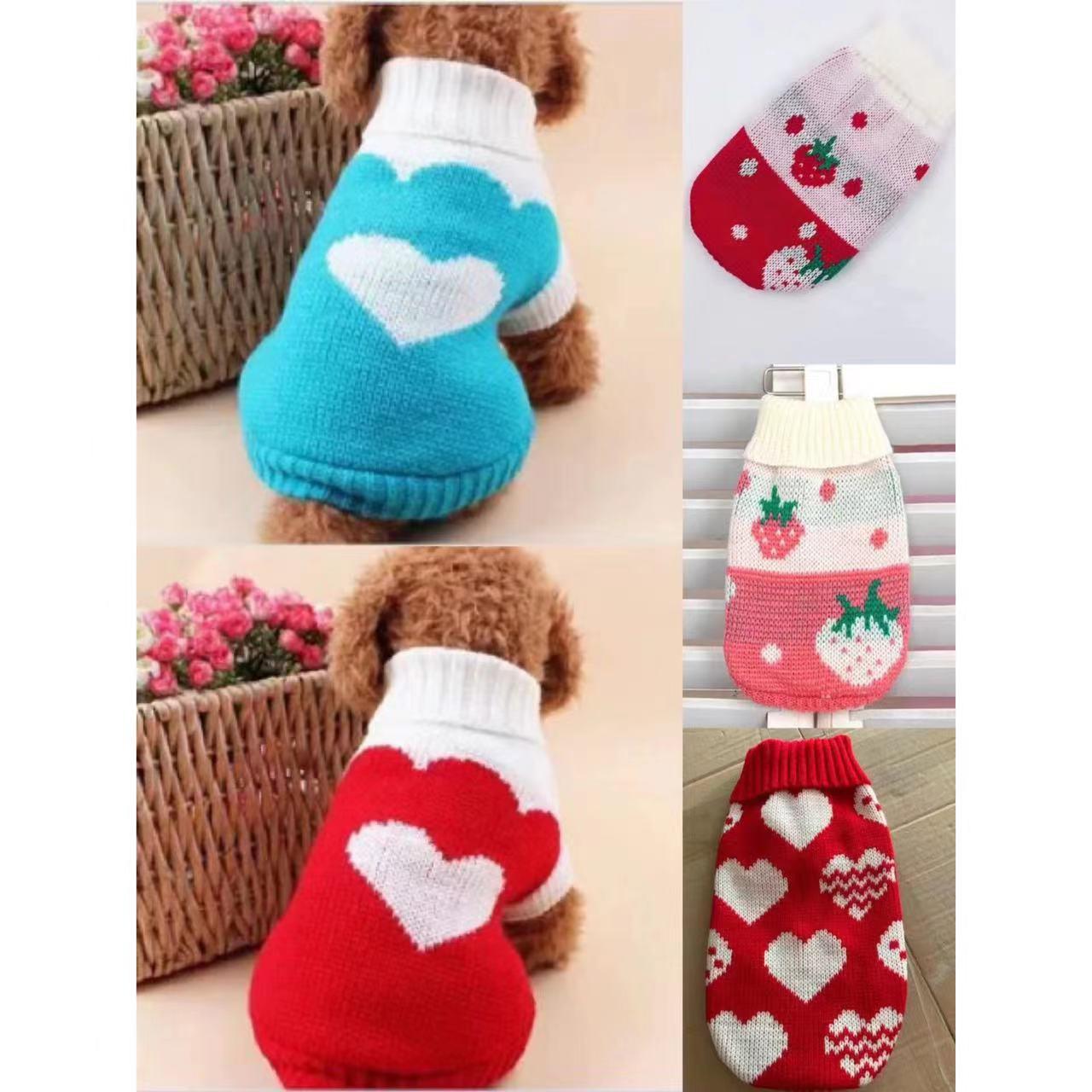 新款宠物毛衣 厂家直销秋冬款猫狗衣服 洋气宠物针织衫