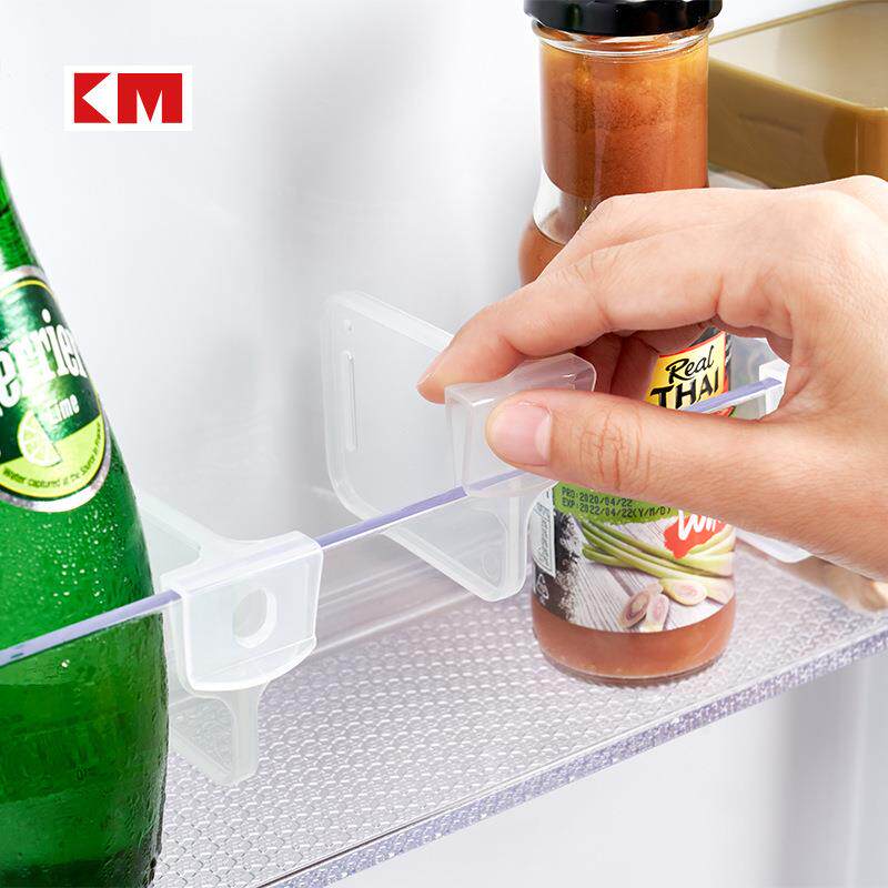 KM.5117冰箱分隔夹子分格收纳隔板冰柜侧门分割卡扣片多功能家用