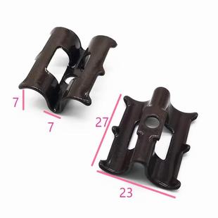 18户外重竹地板扣件 不锈钢连接件 201六刺卡扣 带爪地板卡件螺丝