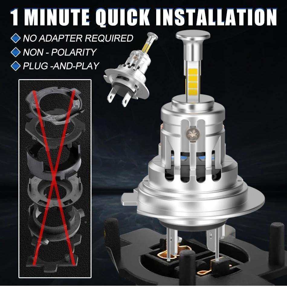 跨境大功率插车直灯车SP-K30-H1比14原车卤素灯汽大灯面发光灯泡