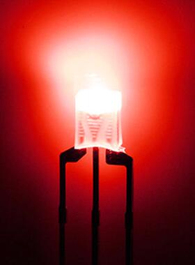 234方形34雾状红蓝红翠绿双共阴共阳方形三脚色ED直插L灯珠发光2