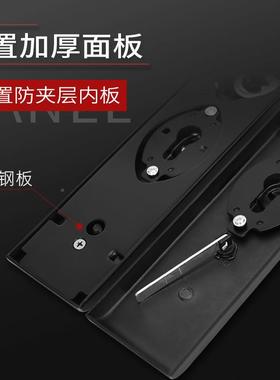 防盗门套装不锈钢黑色大木门具家防撬通用用型门把锁手锁锁体CIAC
