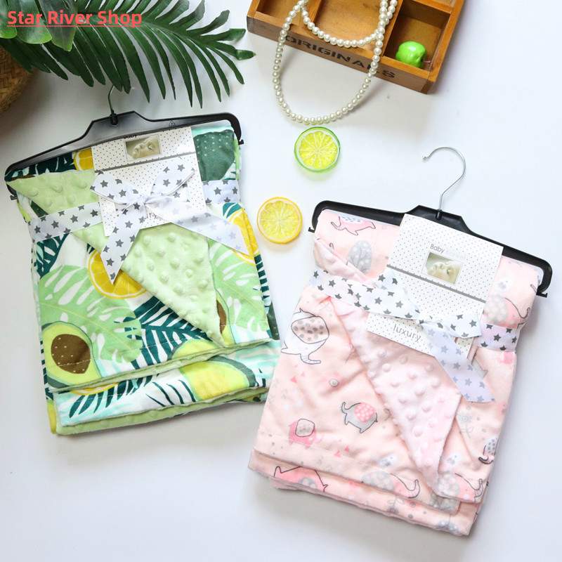 High Quality Baby Blanket Newborn Thermal Flannel Fleece Fla