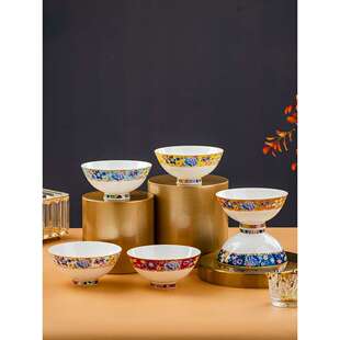 碗泡家用13陶瓷碗饭新款碗碟套装吃饭碗高脚德瓷碗餐具景镇面碗汤