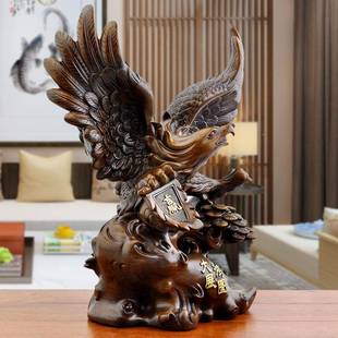 摆件之家办用旺宅大鹏展翅公室桌面书房SYK客厅玄关摆开设业赵周