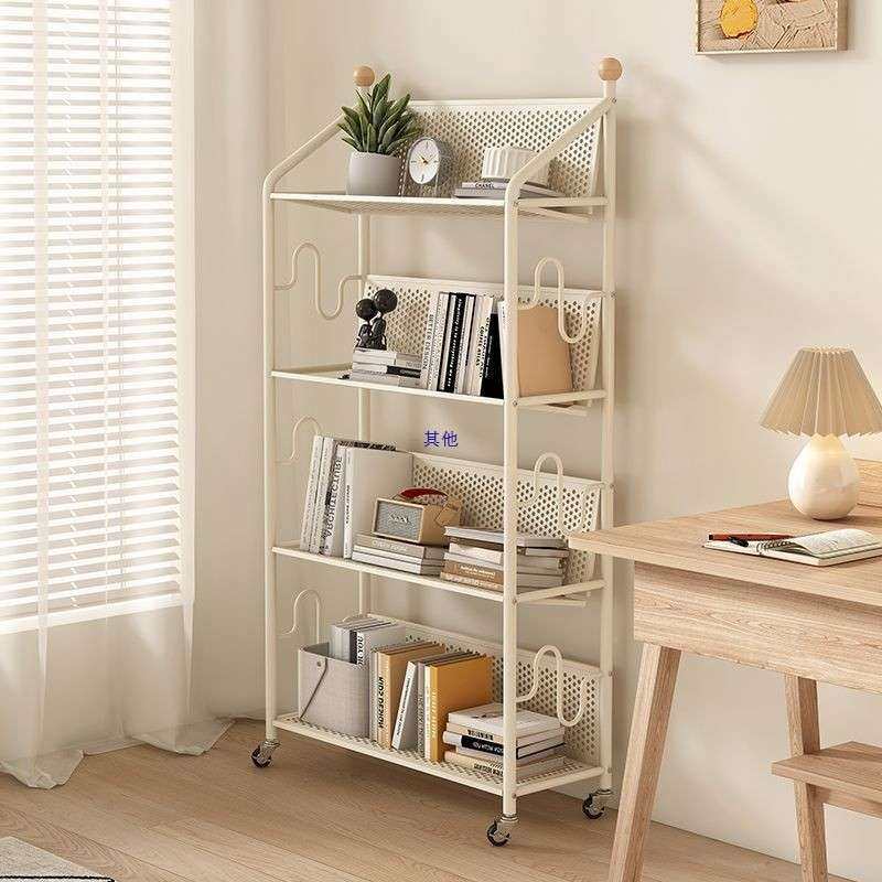 书架置物架落地客PDZ多书层带推轮家用收纳儿童小车厅简易书柜移,电子元器件市场,其它元器件,淘宝优惠券,粉丝福利购,淘宝优惠卷