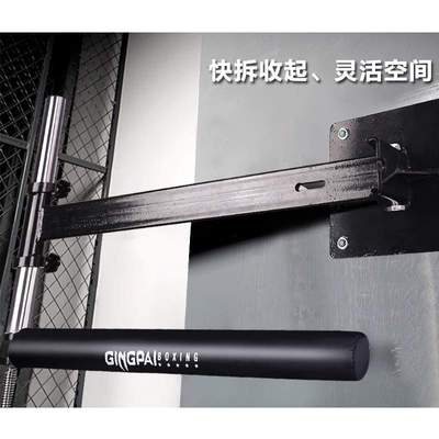 墙挂式拳击旋转棍靶壁挂可收起速度球灵敏闪避拳靶子沙袋训练器材