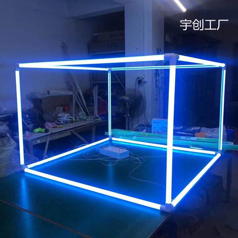 LED管低压24V360度发光管圆管拼接KZU造天花吊灯顶商场装饰型圆吊