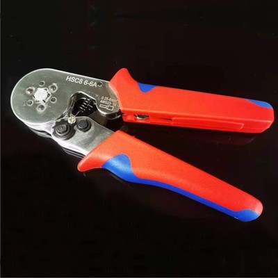 力欧式钳管久型压线钳PEF端子绝缘压接钳4方6型套管端子压方接子