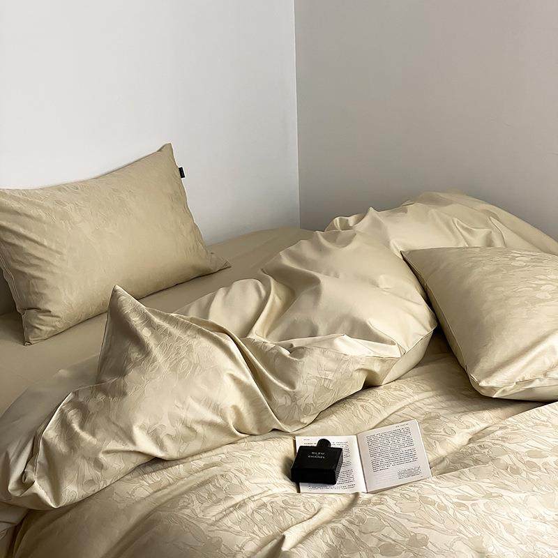 超洋贡气贵花妇｜1ali-999200支长绒棉提四件套纯棉光感.缎床单全