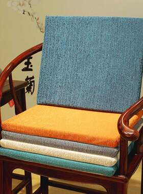 新中式椅茶椅实家木绵具2023047圈餐中式椅子太师椅垫屁垫海板凳