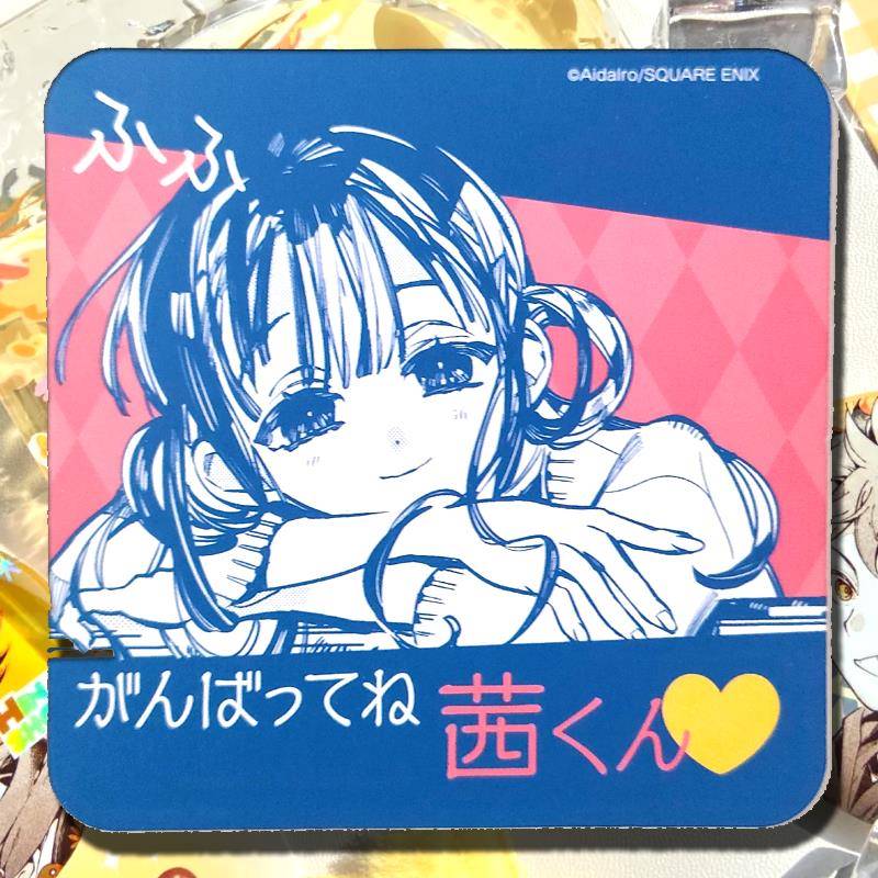 现货地缚少年花子君 赤根葵化猫cafe杯垫 茜葵a特典 日谷散货