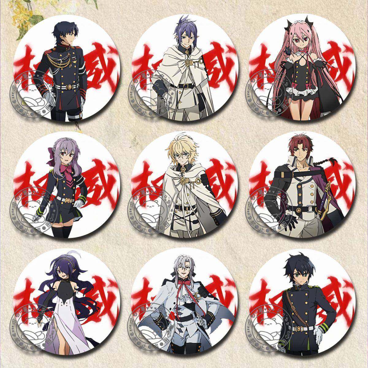 新款权威终结的炽天使周边吧唧徽章米迦尔克鲁鲁谷子学生应援饰品