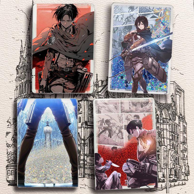 进击的巨人周边兵长流沙麻将吧唧徽章三笠动漫亚克力同人立牌摆件