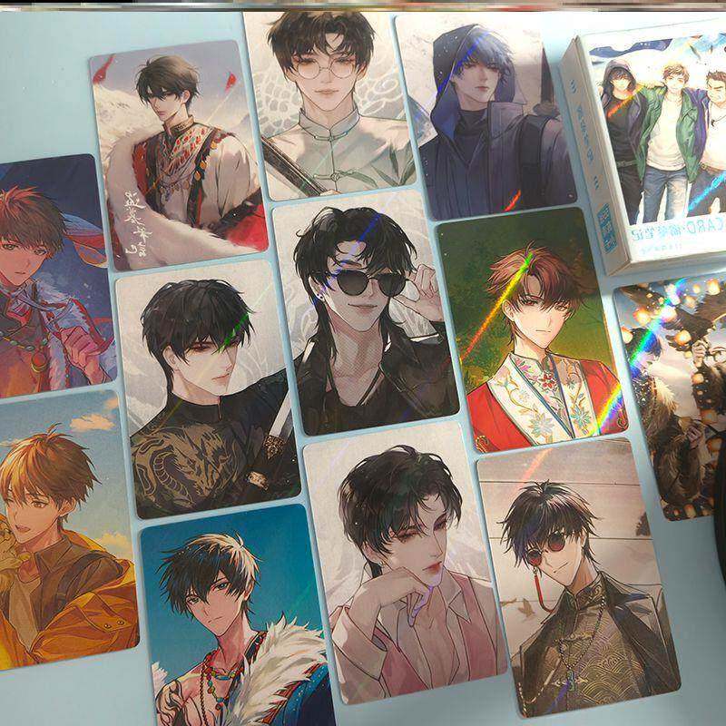 盗墓笔记周边镭射小卡片张起灵明信片闪卡LOMO卡镭射票女生男生动