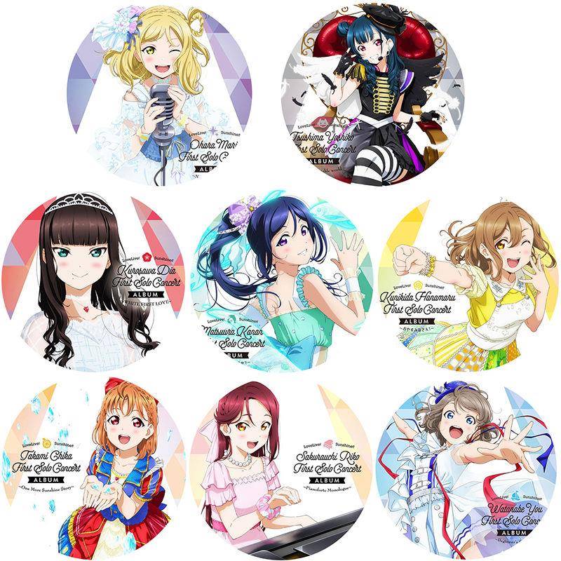 LoveLive!Sunshine!!小原鞠莉津岛善子果南黑泽黛雅动漫周边徽章