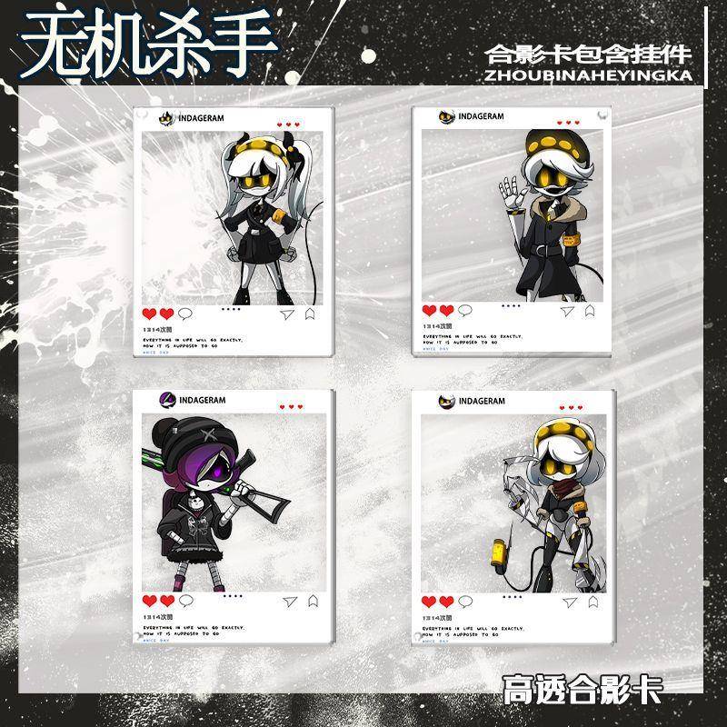 无机杀手V(薇)N(恩)J(婕)全套ins风合影卡透卡挂件痛包装饰