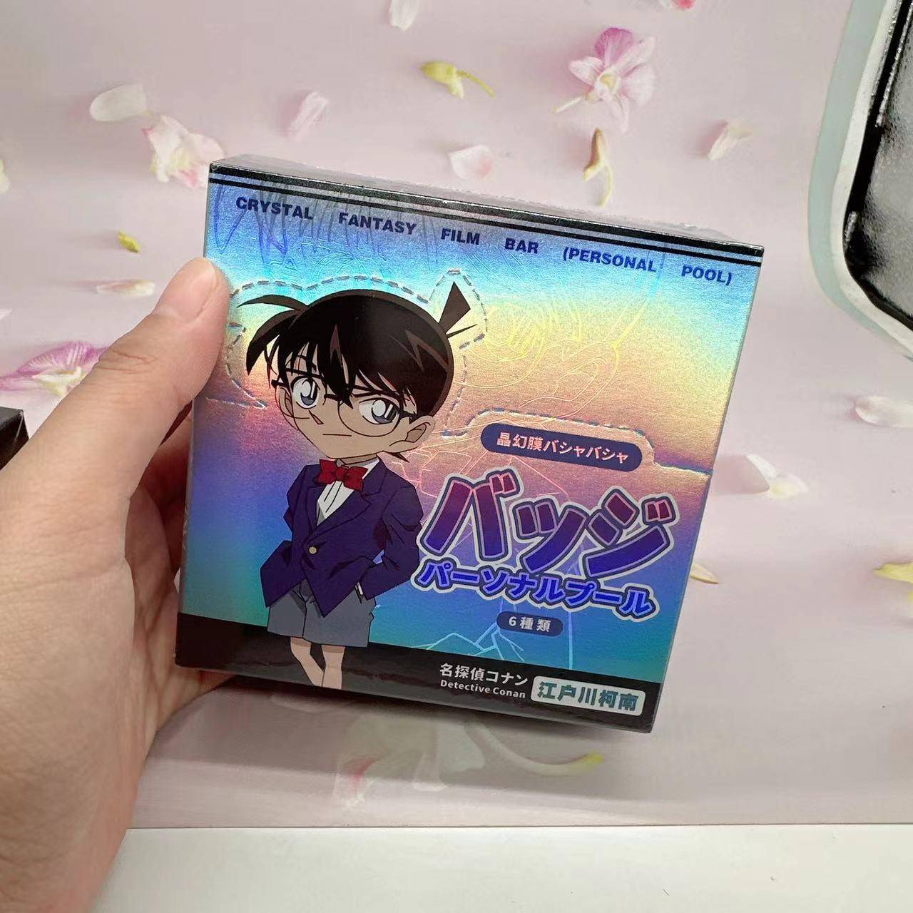 名侦探柯南周边58mm吧唧透卡套装盲袋徽章胸针谷子周边基德江户川