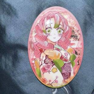 鬼灭之刃周边富冈义勇甘露寺蜜璃吧唧徽章马口铁痛包挂饰谷子