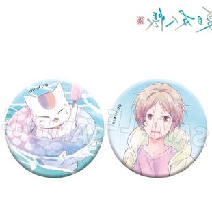 夏目友人帐 Medicos x IAGF限定吧唧夏目贵志猫咪老师徽章谷子