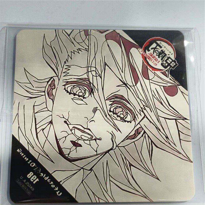 鬼灭之刃 童磨 刀匠村篇dining线稿杯垫 童磨锻刀村篇杯垫