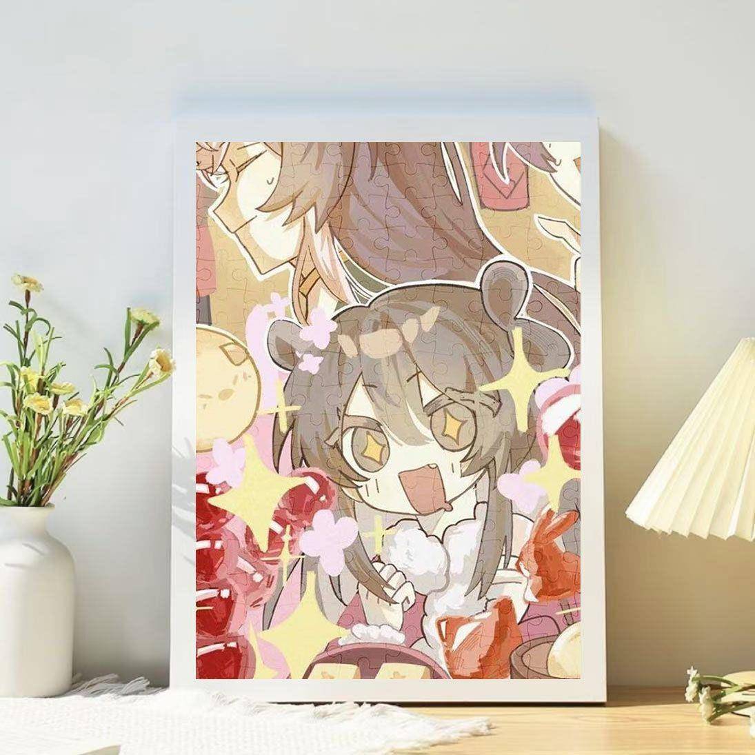 猫七夜之御龙少年周边木质相框拼图儿童益智玩具桌面摆件送朋友