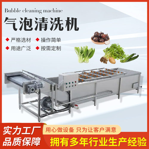 白芍气泡清洗设备蕨菜香菇杏鲍菇清洗流水线金银花清洗机
