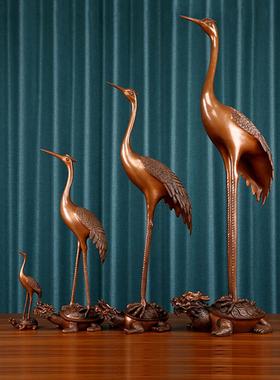 采购产品铜鹤装饰品，鹤，龟鹤，延年鹤，入口大厅地板装饰品，年