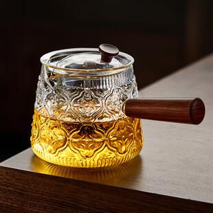 玻璃侧把煮茶壶烧水壶2024新款电陶炉专用套装家用加厚可明火泡茶