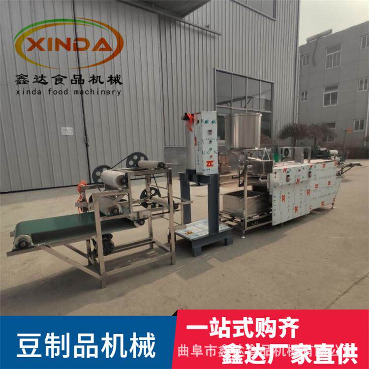 大6BJF米全自动豆腐皮型机械生产商线 用豆腐皮锈机不钢材质双层