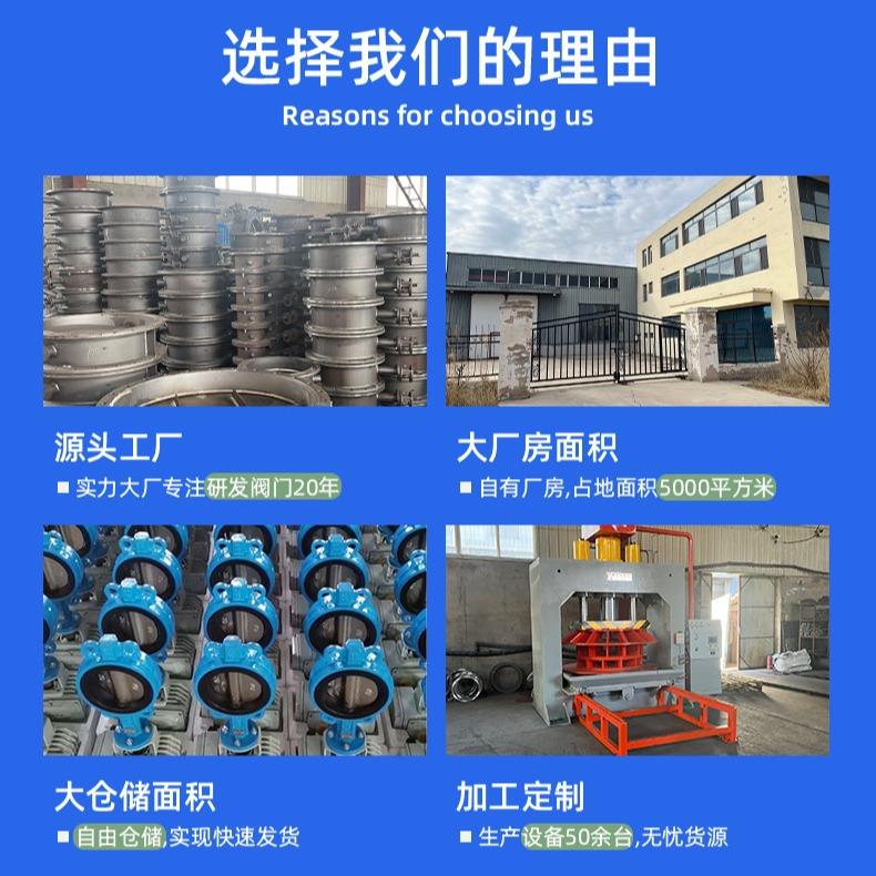 定非制气动不锈钢通风蝶阀D64W1-气6P密D641W-6P封高温烟尘气RTO
