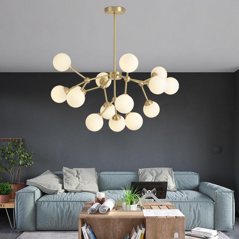 北欧TS068意灯具铜灯客厅灯全简约现代餐厅灯大气书房灯创卧室吊