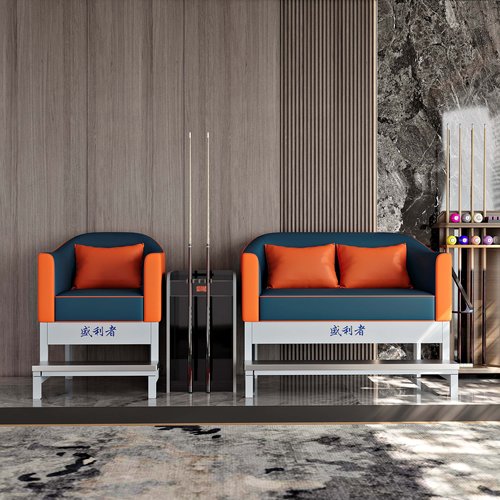 盛利者沙发轻奢系列Q1工厂直销高端台球沙发观球椅看球沙发观景