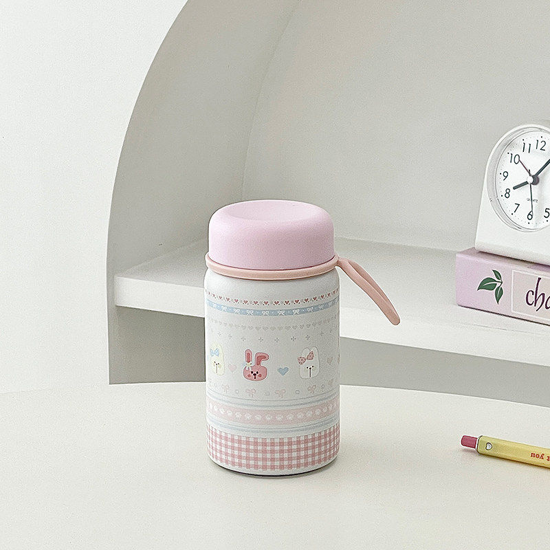 可爱兔子小容量保冷保温杯2025新款高颜值女生小巧便携泡茶水杯子