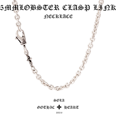 GOTHICHEART5MM银环项链男士