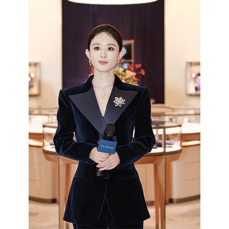 西装套装赵丽颖明星同款