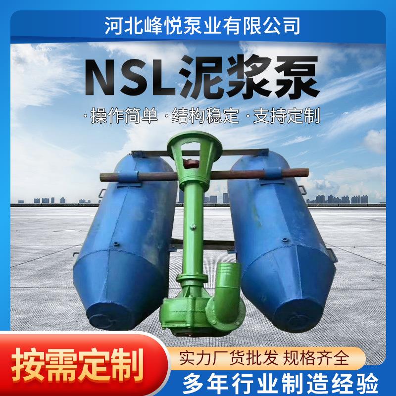 6寸抽沙泵NSLNYL浮筒泥浆泵80NSL50-20液下抽沙泵搅拌潜水吸砂泵