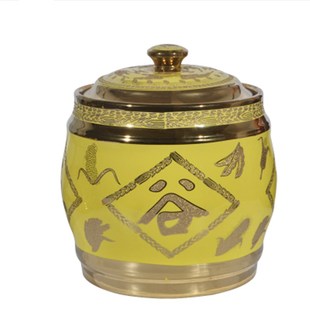 陶瓷米缸米桶带盖20斤30斤存粮密封防潮防虫蛀家用10公斤五谷丰登