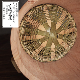 香椿树蒸饭木桶蒸笼布手工椿芽大小桶饭竹编底子盖竹筒饭家用包邮
