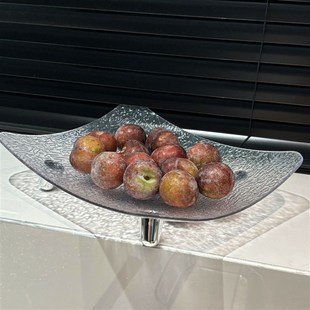 简约水果盘家用客厅茶几果盘高档轻奢摆放糖果干果零食盘2024新款