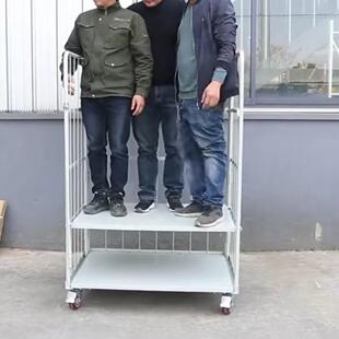 深圳苏州移动流折3叠物流台车工厂电商物仓库理运货搬周转快递笼