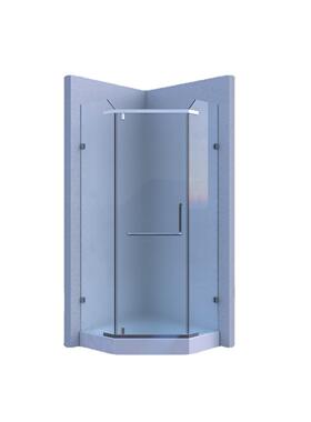 轴生产IBN转三角型平开门淋浴不锈钢汽车级钢化玻璃房洗澡房浴室